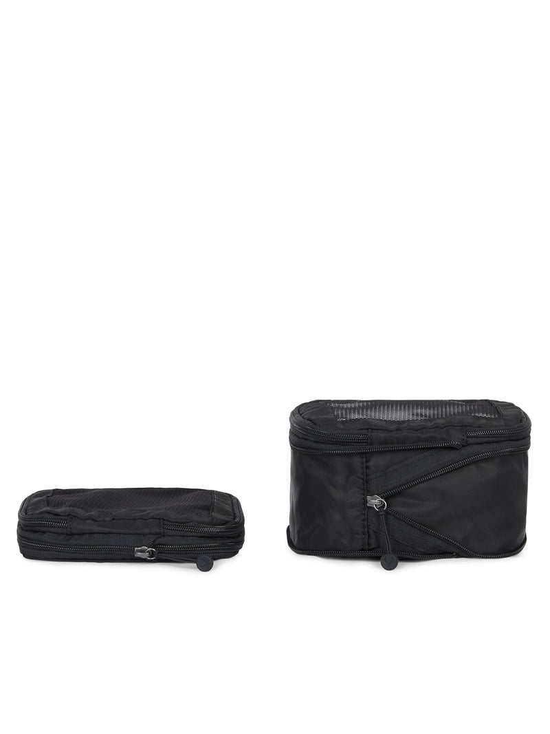 Antler black Chelsea packing cubes cotton set (British brand)