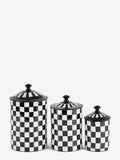 Rockett St George storage tins set of 3 checkerboard - British product
