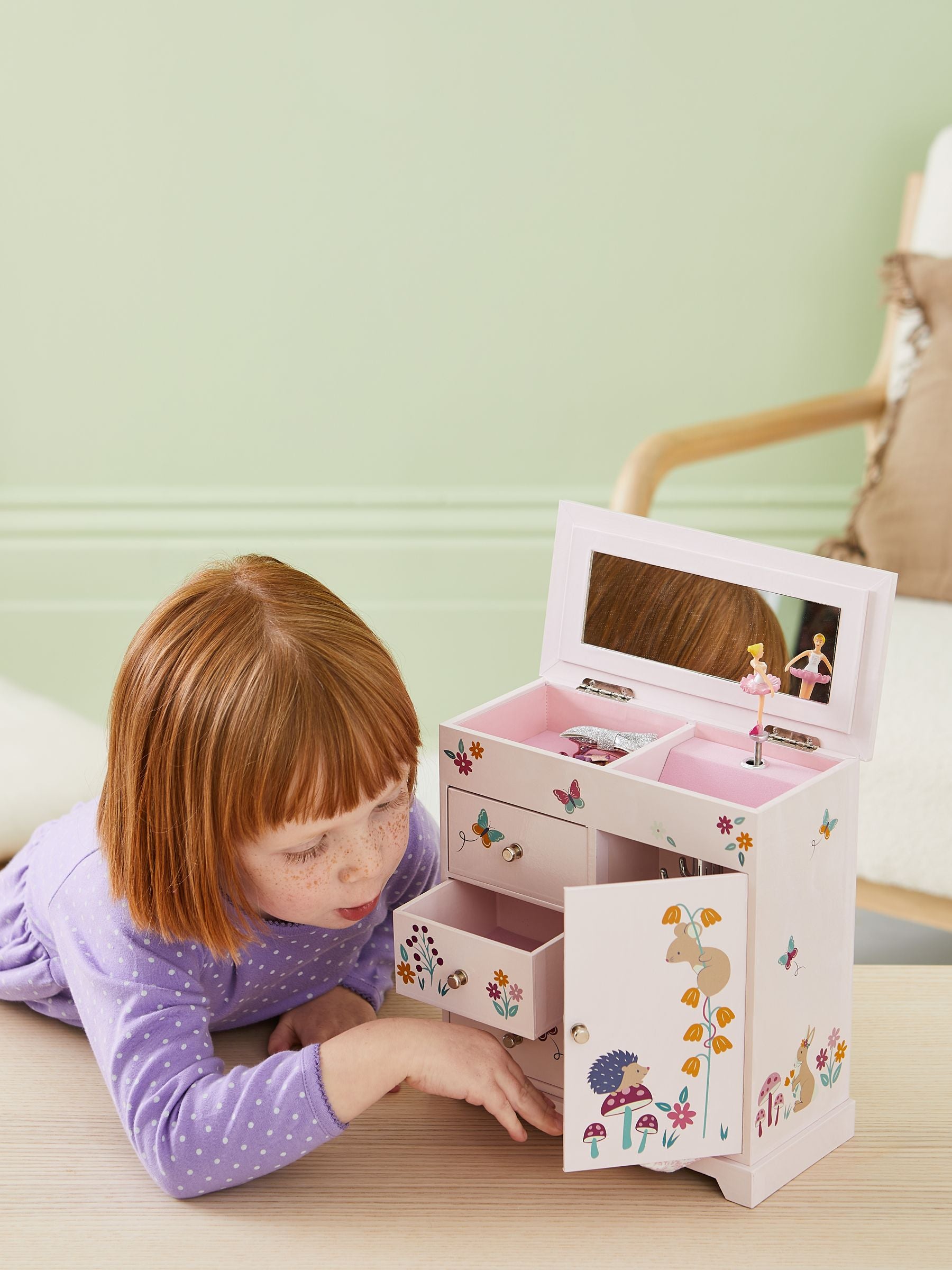 JoJo Maman Bébé Floral Fairy Musical Jewellery Box