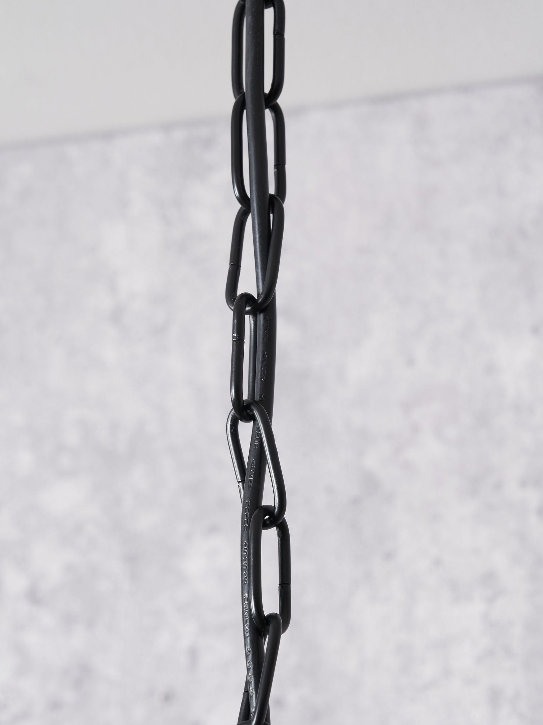 Pacific Llewellyn pendant light matt black metal and glass - British product