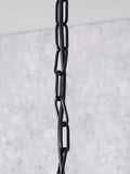 Pacific Llewellyn pendant light matt black metal and glass - British product
