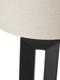 Black Block ceramic tall table lamp 58cm, UK version