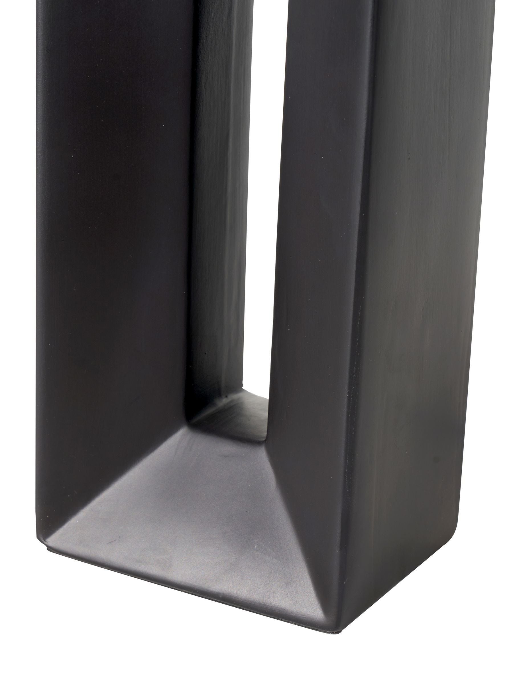 Black Block ceramic tall table lamp 58cm, UK version