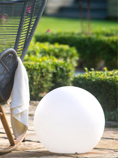 Next Pacific Grey Ball Outdoor Floor Light 45cm- Buy online at McGrocer