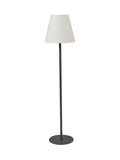 Grey metal outdoor floor lamp 153cm (British brand)