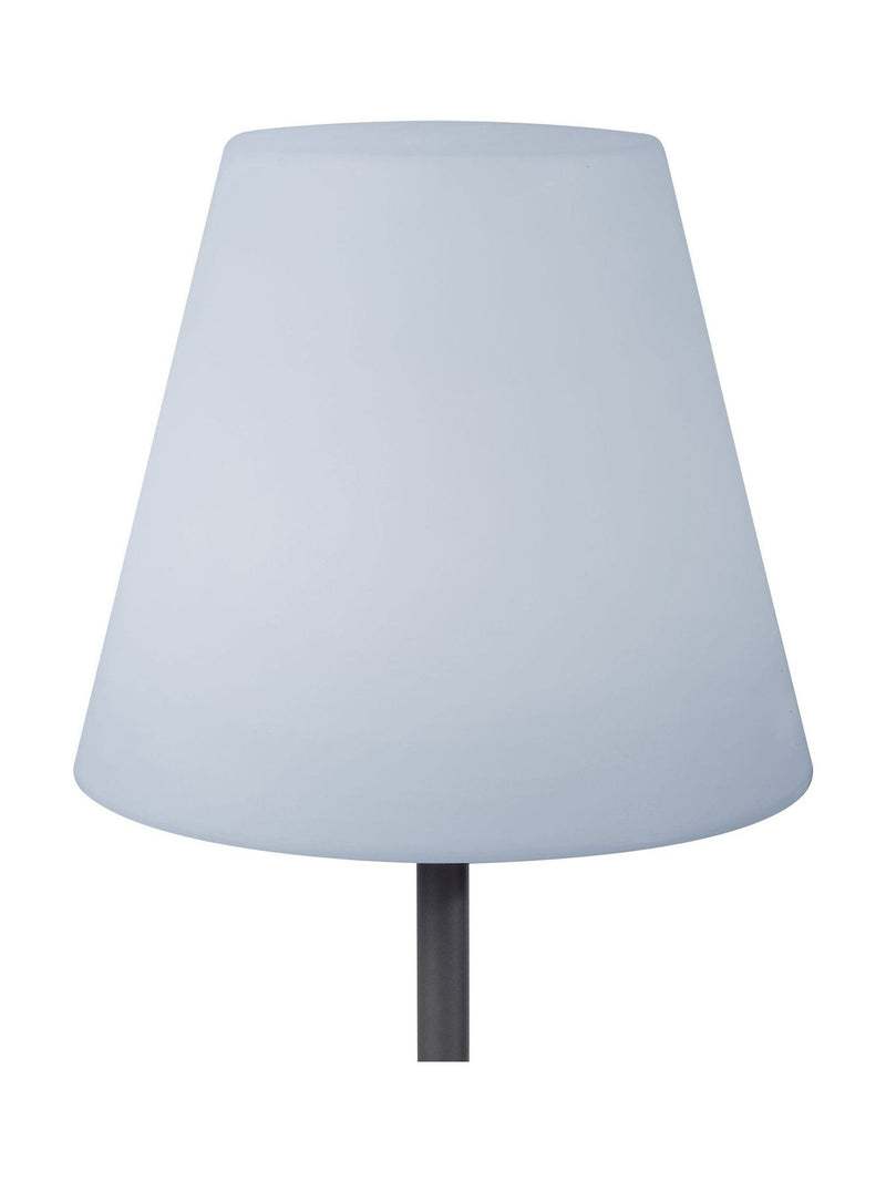 Grey metal outdoor floor lamp 153cm (British brand)