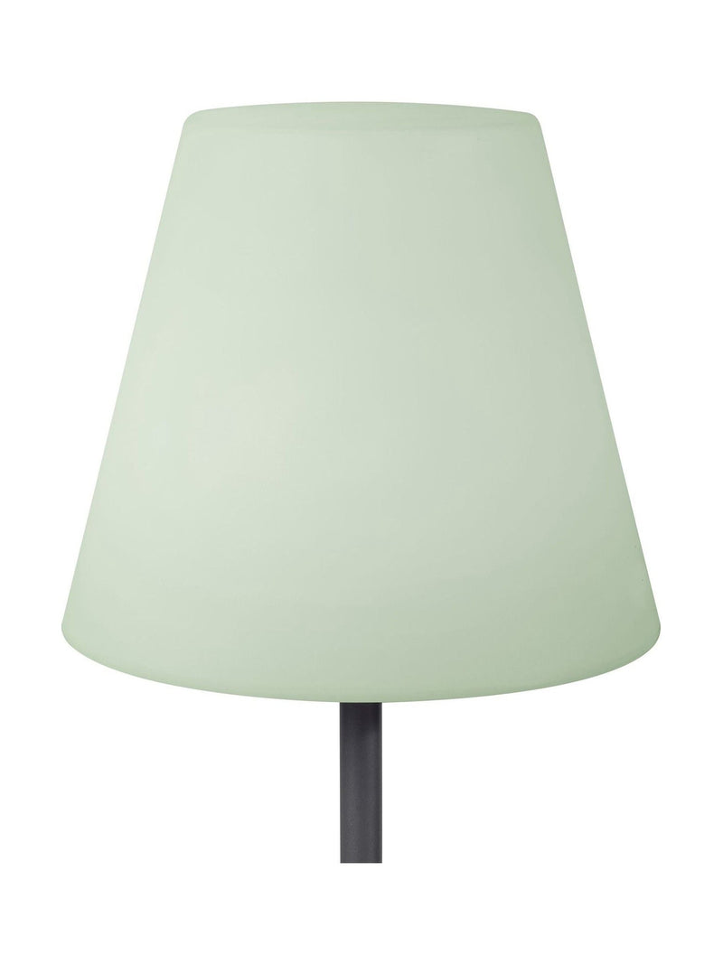 Grey metal outdoor floor lamp 153cm (British brand)