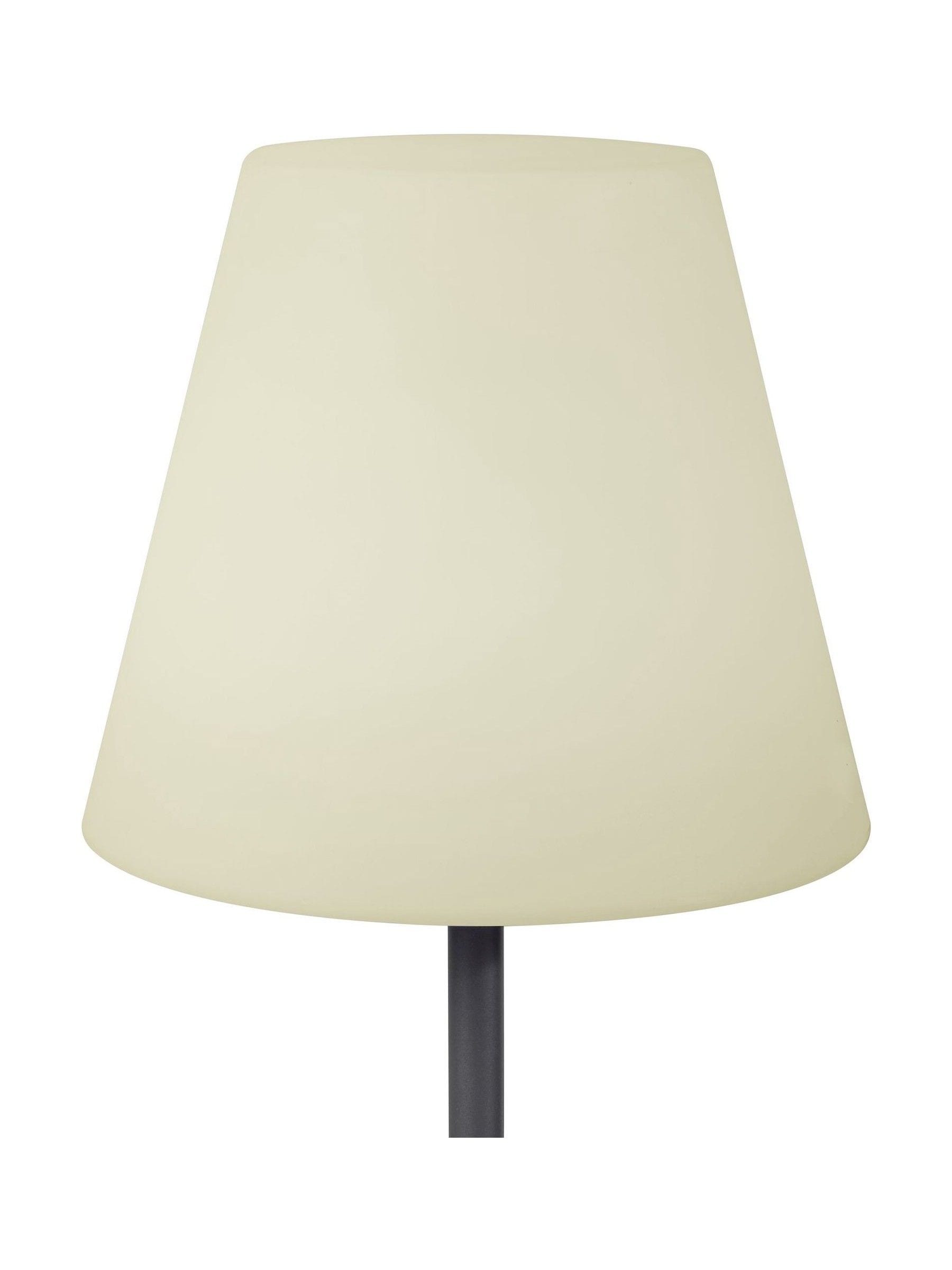 Grey metal outdoor floor lamp 153cm (British brand)