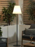 Grey metal outdoor floor lamp 153cm (British brand)