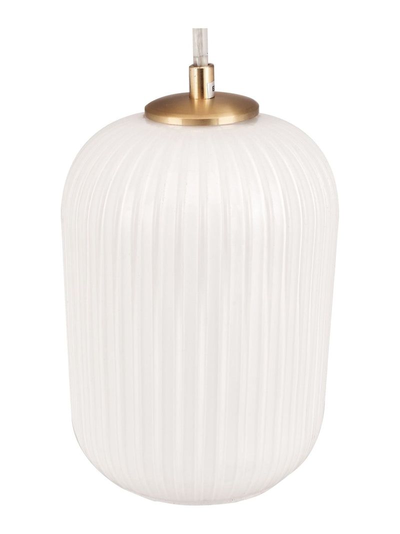 Pacific Gold Alessia pendant ceiling light ribbed glass, imported from the UK