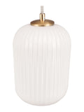 Pacific Gold Alessia pendant ceiling light ribbed glass, imported from the UK