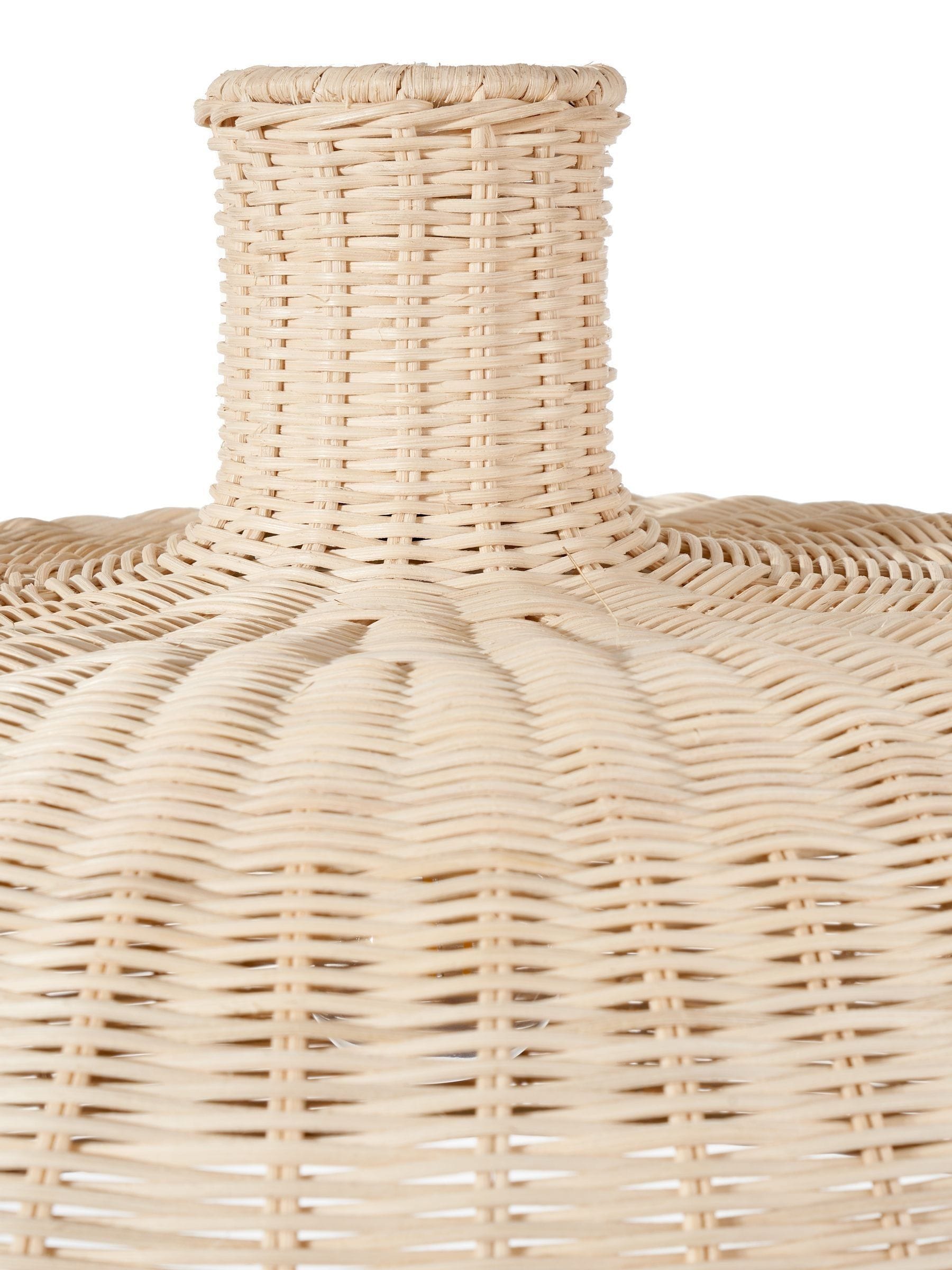 Pacific Natural Caswell rattan dome pendant 52cm, imported from the UK