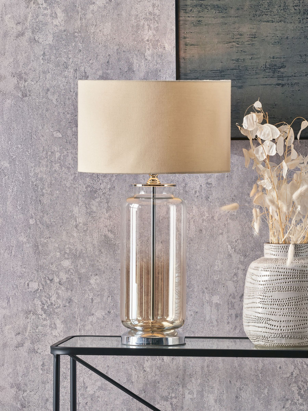 Pacific Gold Vivienne ombre glass table lamp 52cm - British product
