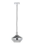 Smoked glass domed pendant light Pacific Grey Jaxon, imported from the UK