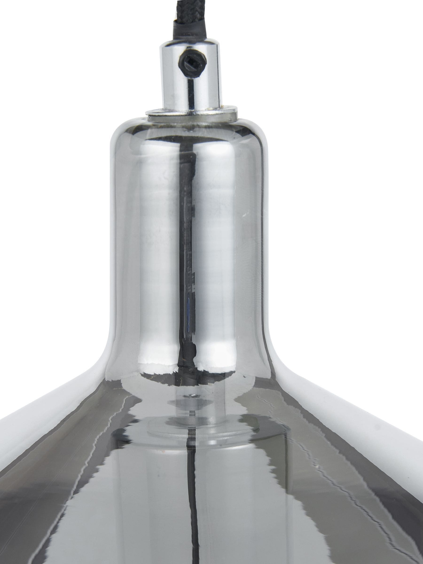 Smoked glass domed pendant light Pacific Grey Jaxon, imported from the UK