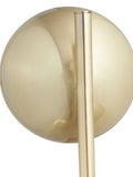 Pacific Gold Estelle brass metal floor lamp with orb dome - British product