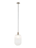 Pacific Clear Abigail ribbed glass pendant light, UK version