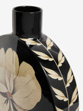 Rockett St George black floral large vase, imported from the UK