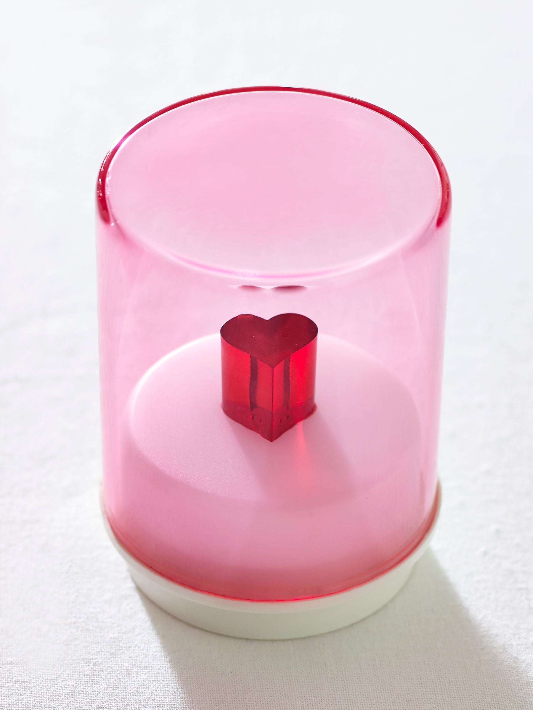 Indigo Owl pink small gem wireless table lamp, imported from the UK