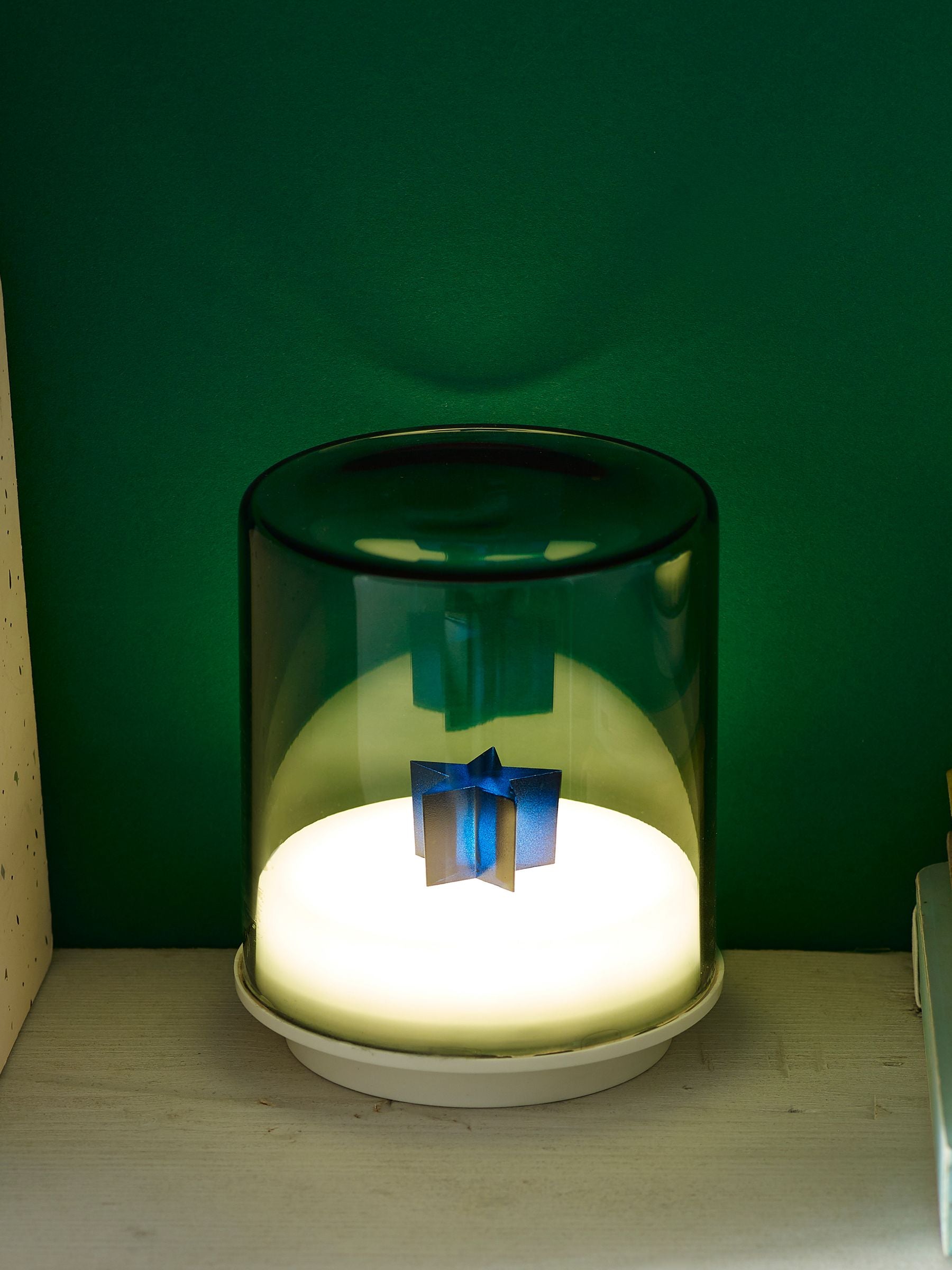 Indigo Owl Pink Small Gem Wireless Table Lamp