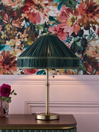 Next Clarke and Clarke Green Piera Table Lamp- Buy online at McGrocer