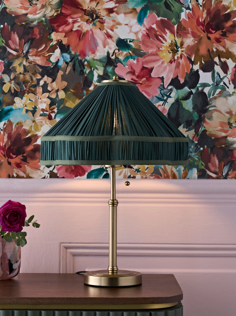 Clarke and Clarke Green Piera table lamp, UK version