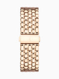 Ladies Rose Gold Tone Rectangular Stainless Steel Bracelet Watch 26mm