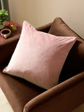 Furn Blush/Grey Meridian Velvet 55 x 55cm Cushion Cover