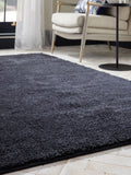 Navy Cosy Washable Shaggy Rug