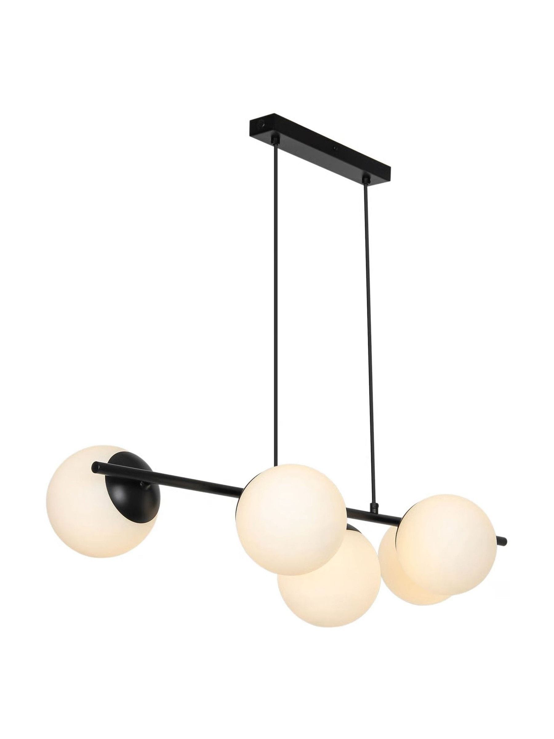 Nordlux Black Lilly five-spot pendant ceiling light, UK version