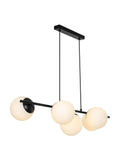 Nordlux Black Lilly five-spot pendant ceiling light, UK version