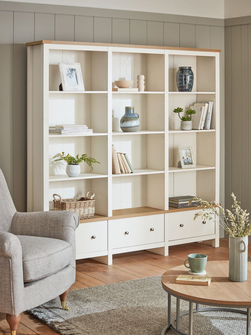 Cream Malvern Bookcase Shelf