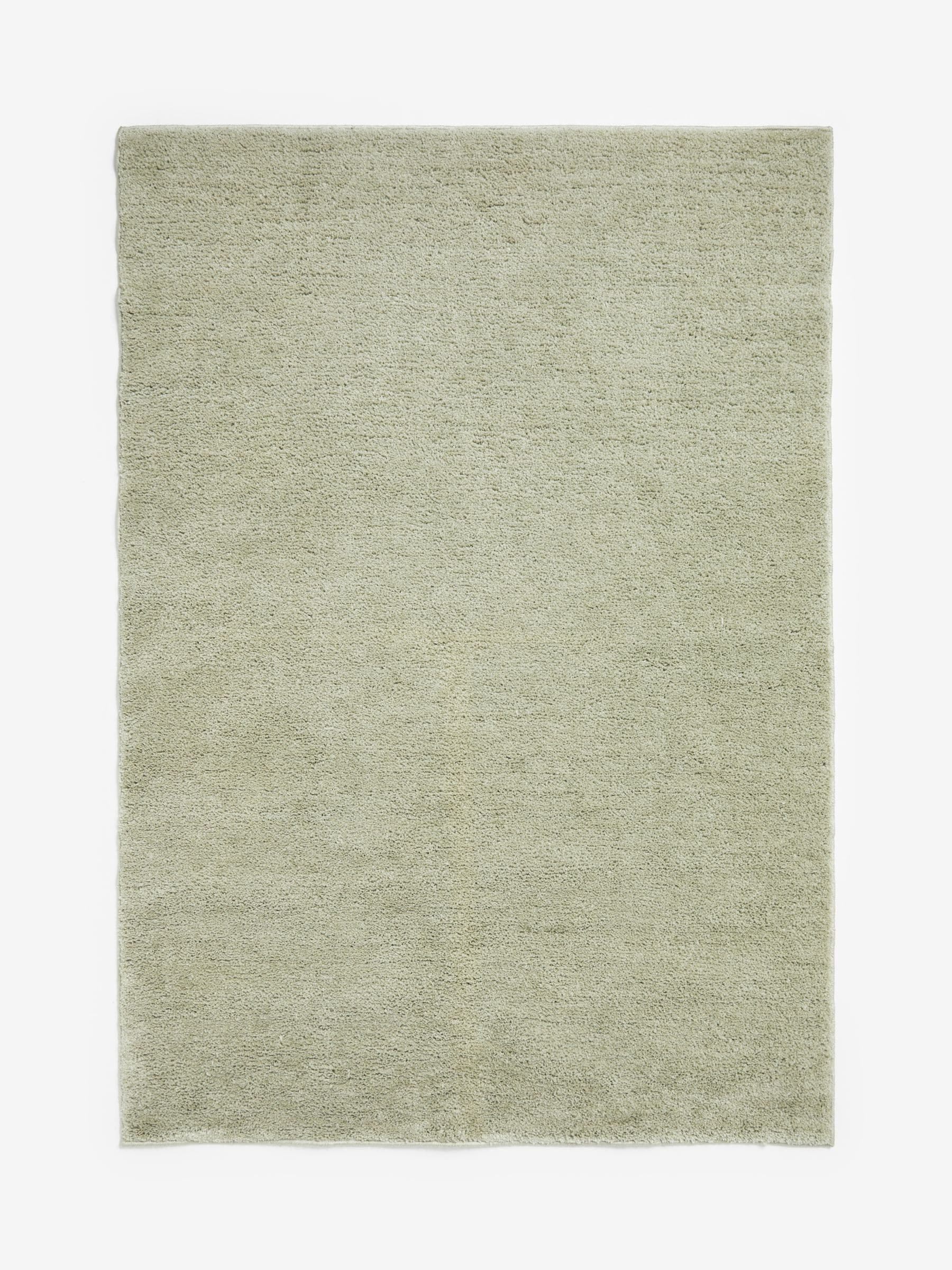 Sage Green Cosy Washable Shaggy Rug, imported from the UK