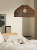 MADE.COM dark rattan large lamp shade (British brand)
