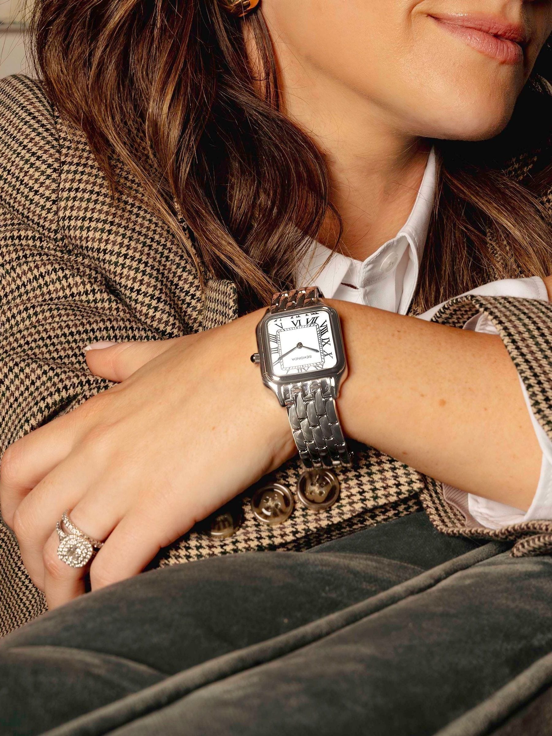 Sekonda Silver Monica watch 30mm (British brand)