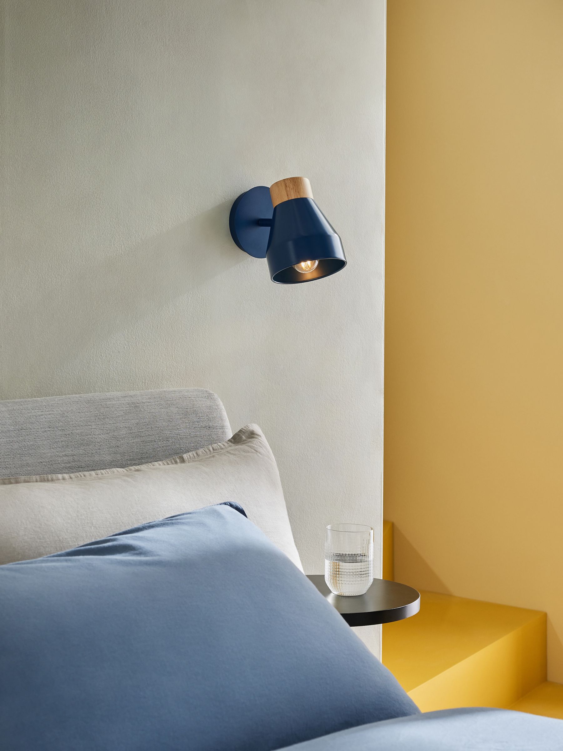 MADE.COM Navy Albert Wall Spotlight