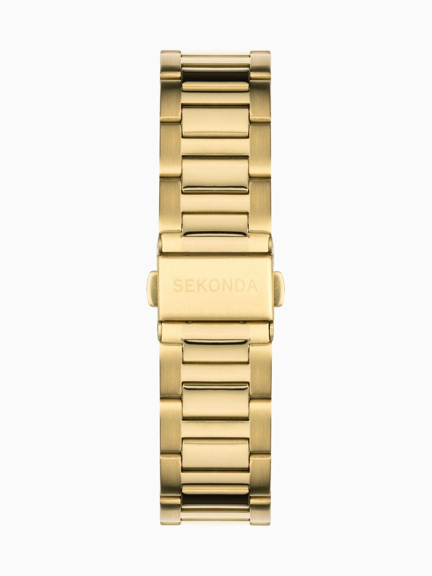 Sekonda Gold Circuit 39mm analogue watch (British brand)