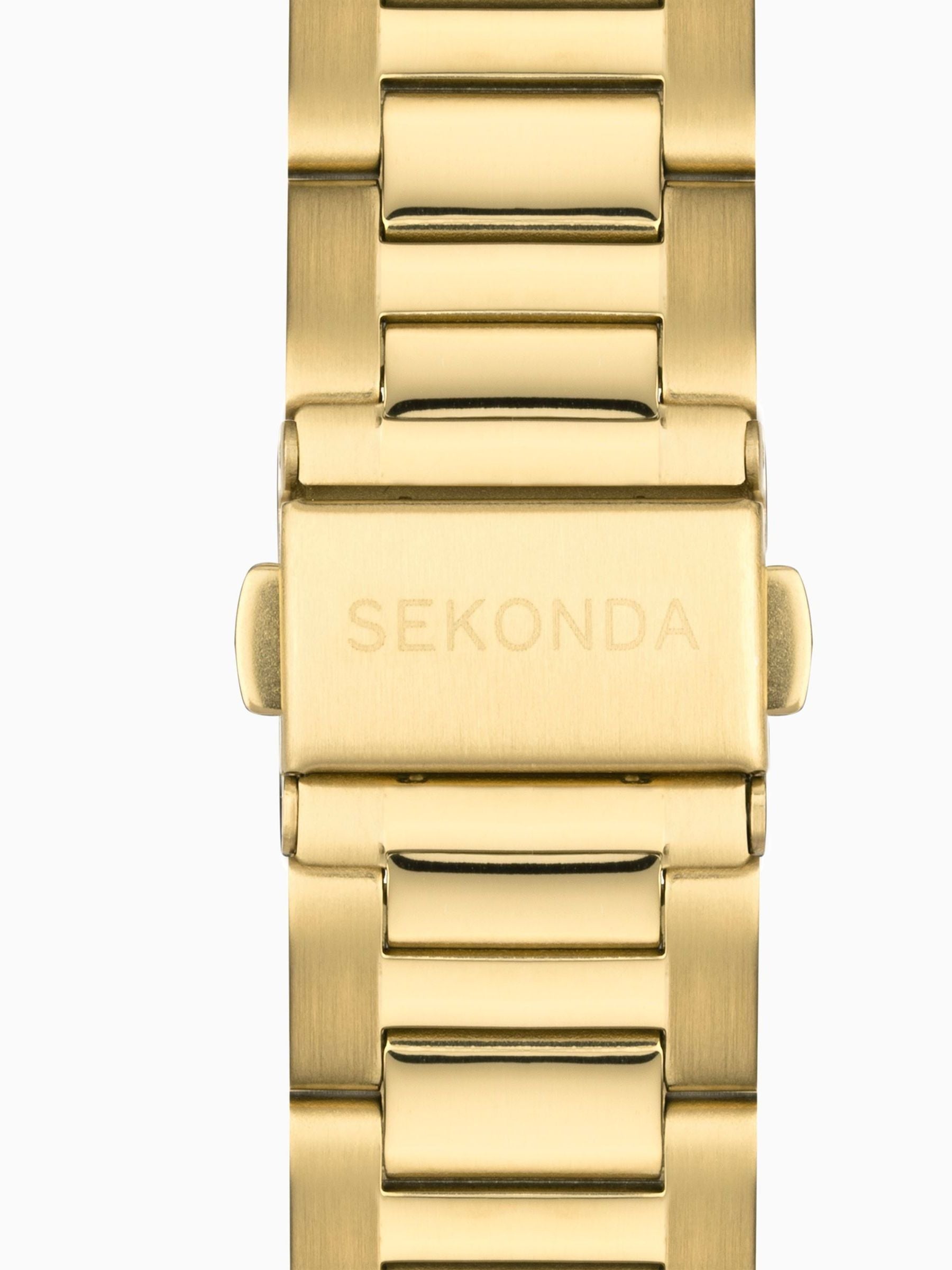 Sekonda Gold Circuit 39mm analogue watch (British brand)