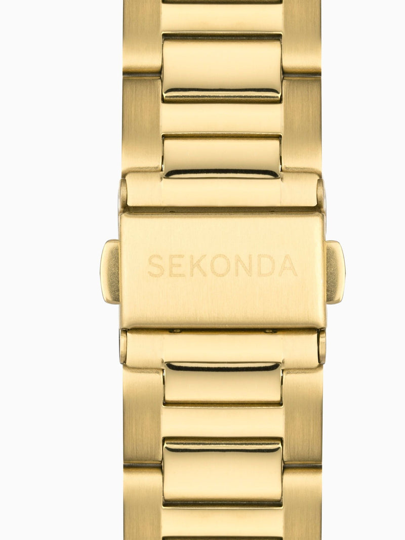 Sekonda Gold Circuit 39mm analogue watch (British brand)