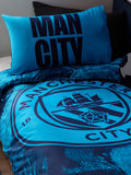 NEXT Blue Manchester City single duvet cover and pillowcase set - British product