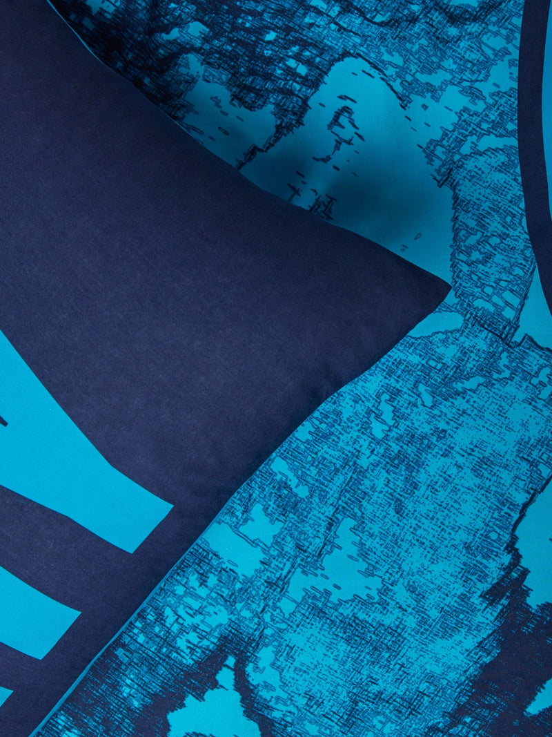 NEXT Blue Manchester City single duvet cover and pillowcase set - British product