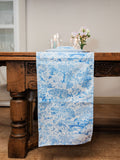 Avalon Home Blue Toile du Jouy table runner 32x230cm, UK version