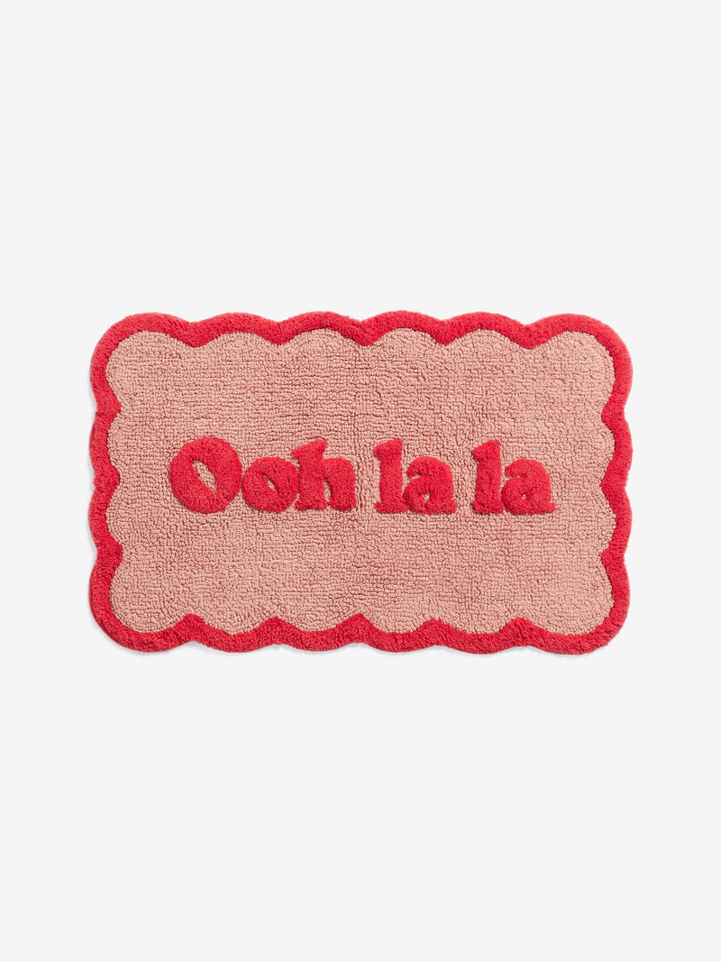 Rockett St George Ooh La La slogan bath mat 50x80cm - British product