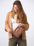 Pure Luxuries Black Esher Leather Clutch Bag