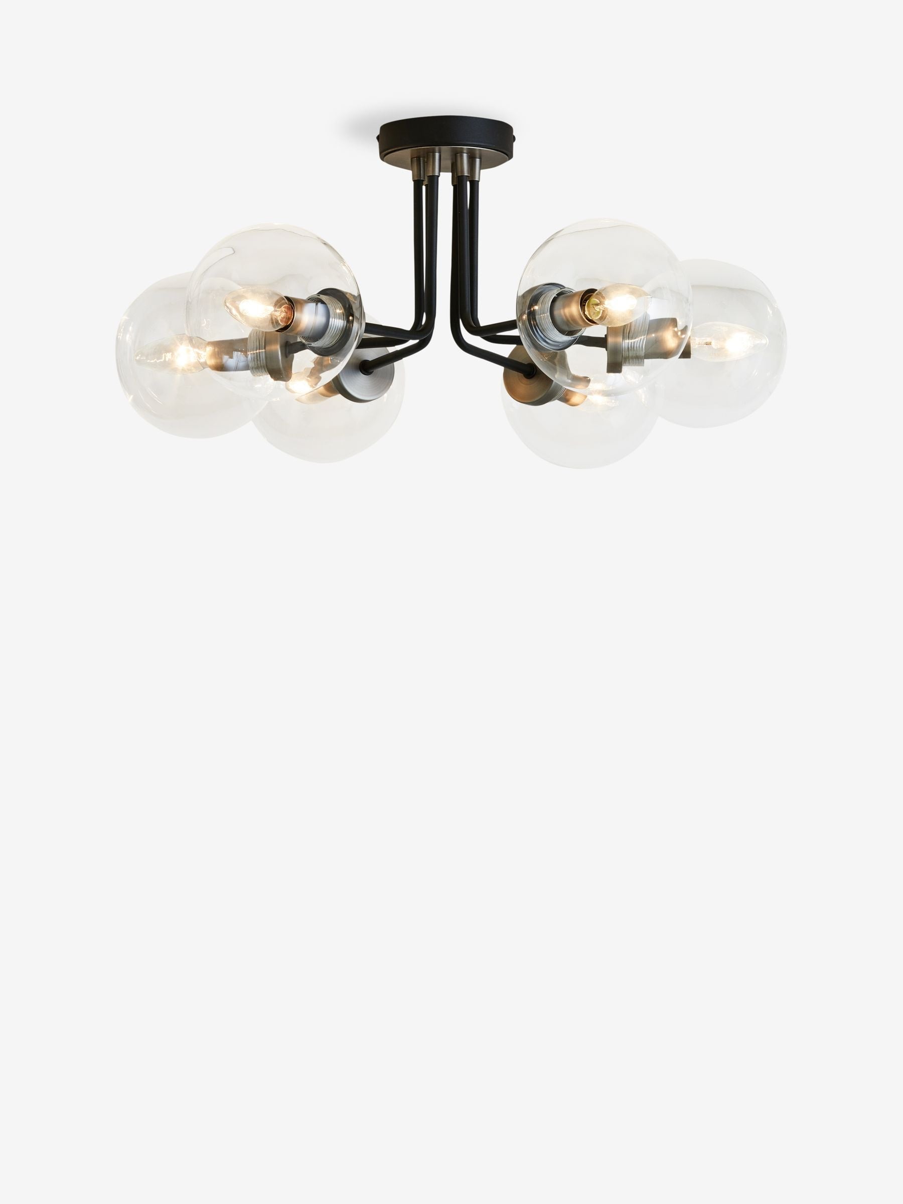 Jackson 6-light flush ceiling light 60cm - British product