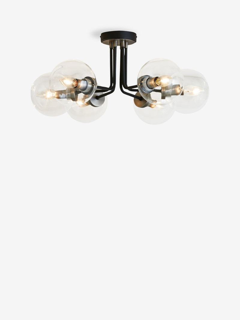 Jackson 6-light flush ceiling light 60cm - British product