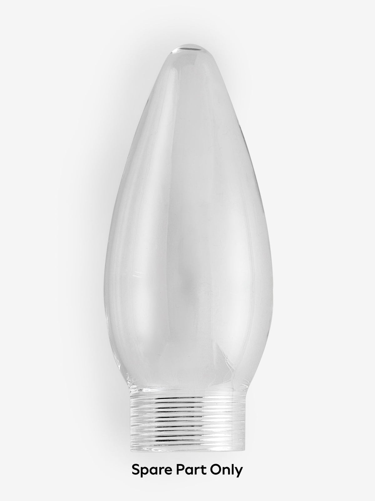 Clear Jackson spare glass for bulb 959992 9.5cm height (British brand)