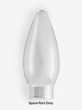 Clear Jackson spare glass for bulb 959992 9.5cm height (British brand)
