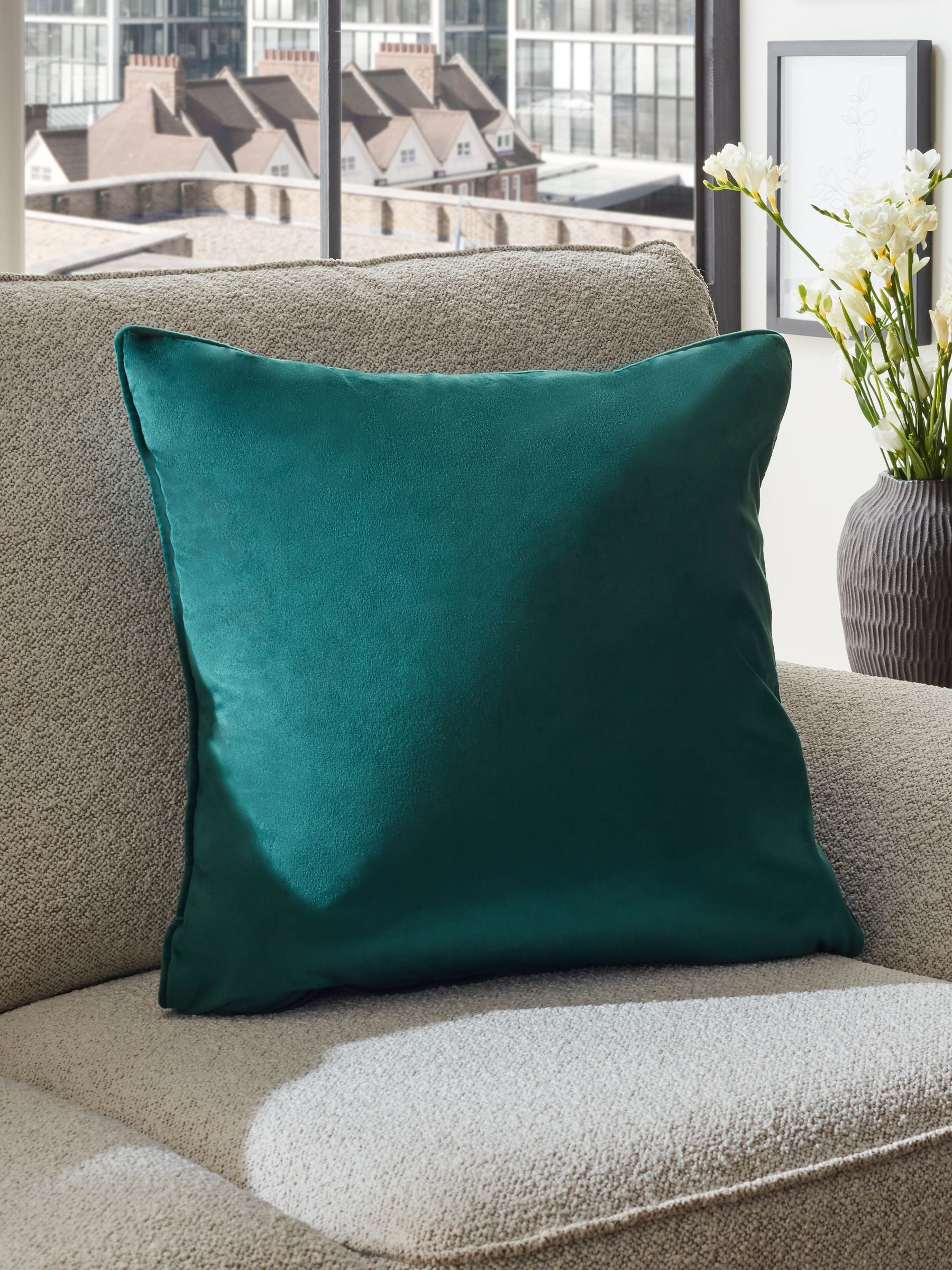 Navy Velvet Cushion 59 x 59cm