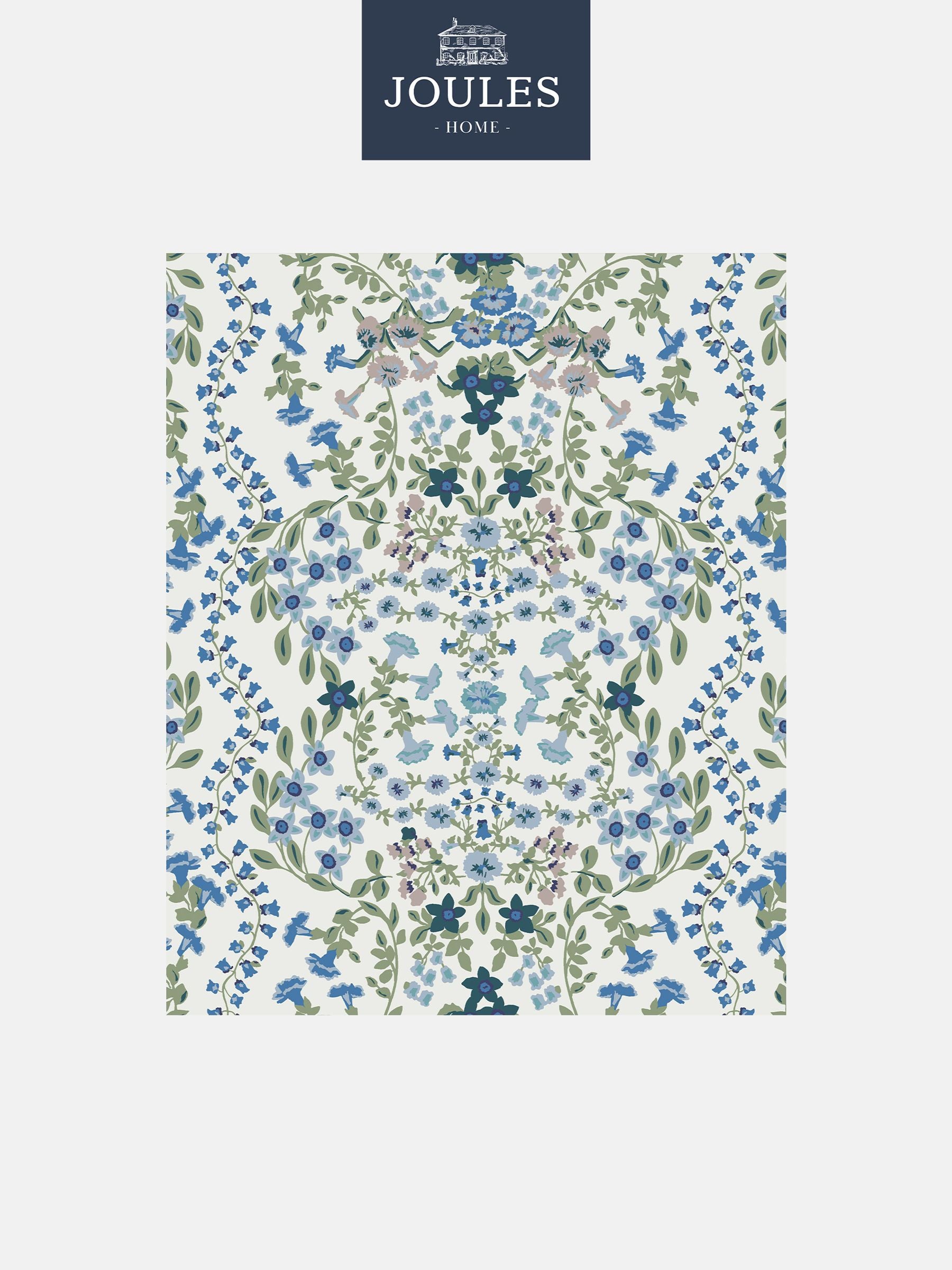 Joules creme Gitter Kleines Blumenmuster Tapetenmuster, importiert aus dem Vereinigten Königreich